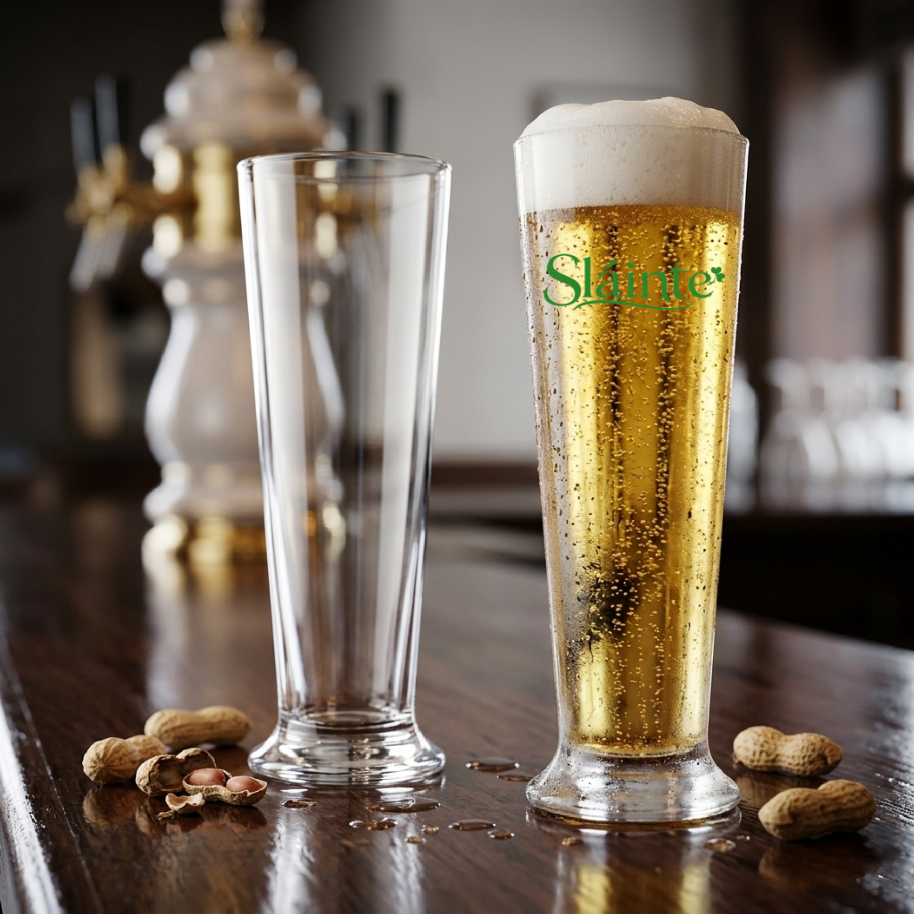 Picture of 13 oz Pilsner Selection Tall Beer Glass (Screen Printed)