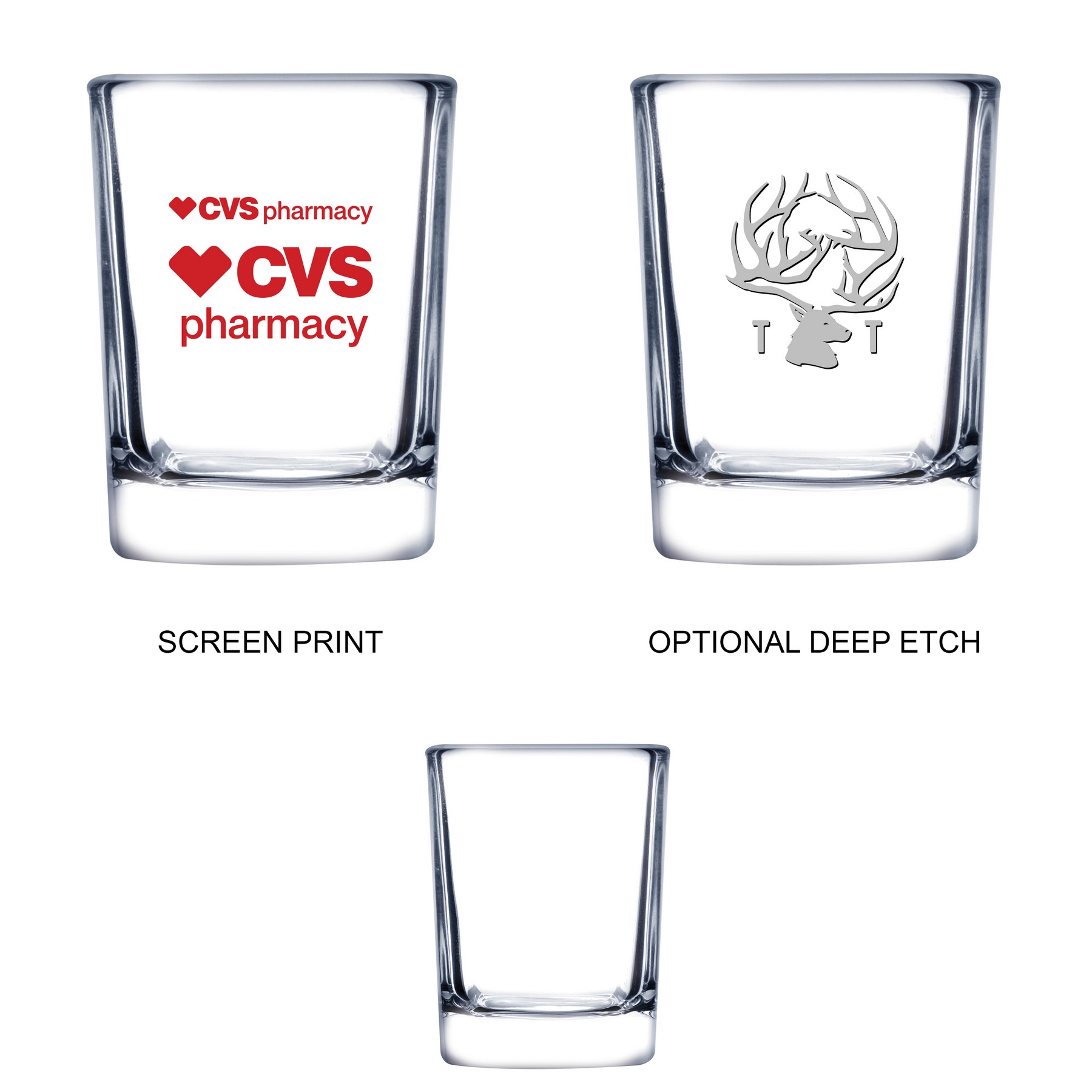 Picture of 2.5 oz Shooter Selection Square Shot Glass (Screen Printed)