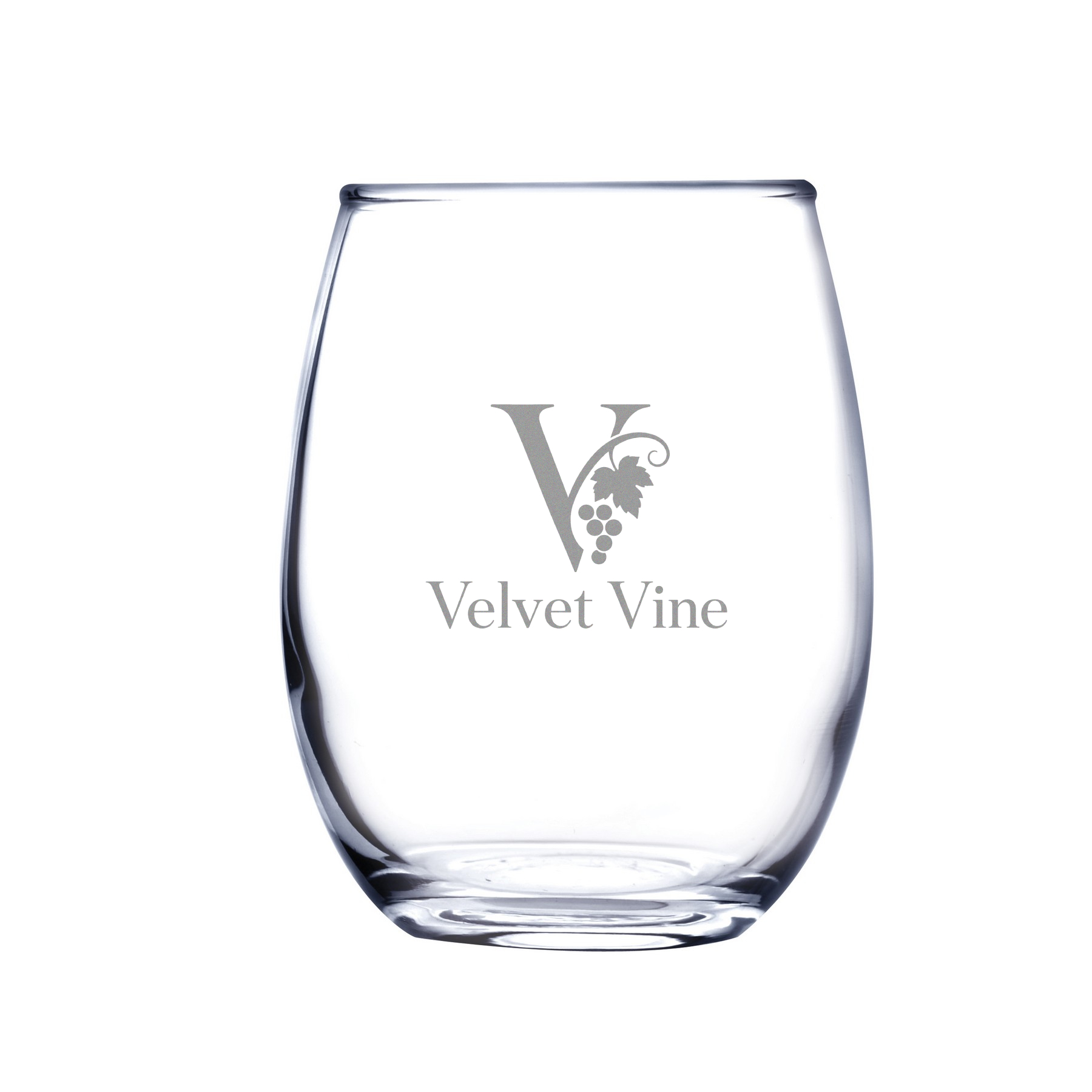 Picture of 9 oz Stemless White Wine Glass (Screen Printed)