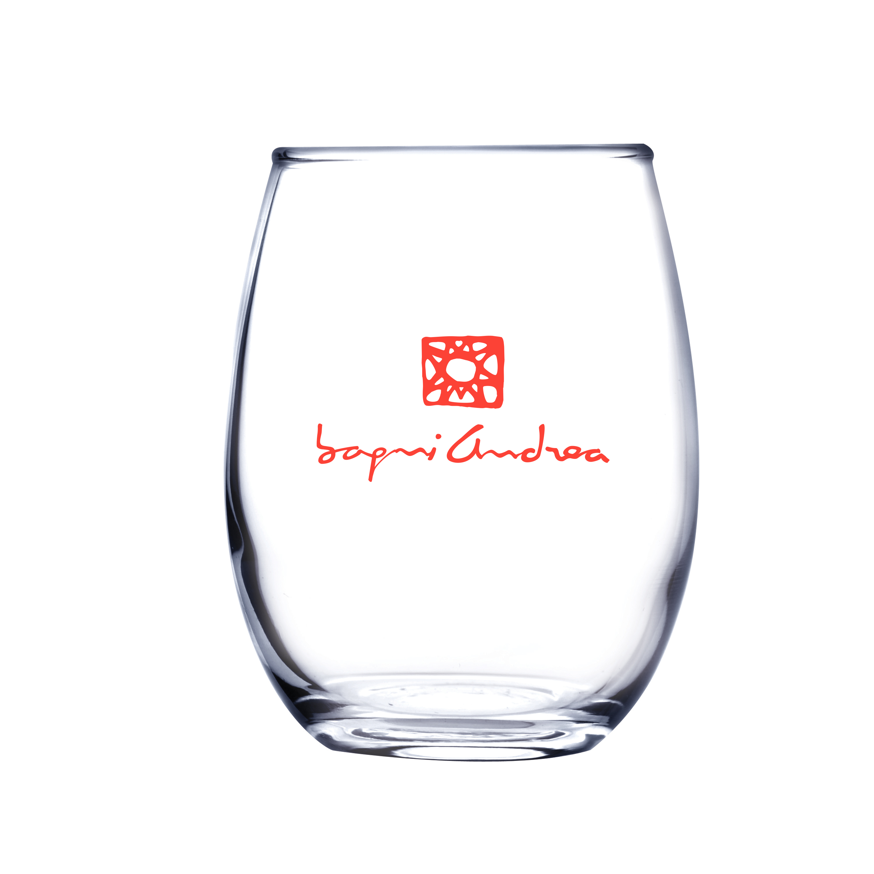 Picture of 9 oz Stemless White Wine Glass (Screen Printed)