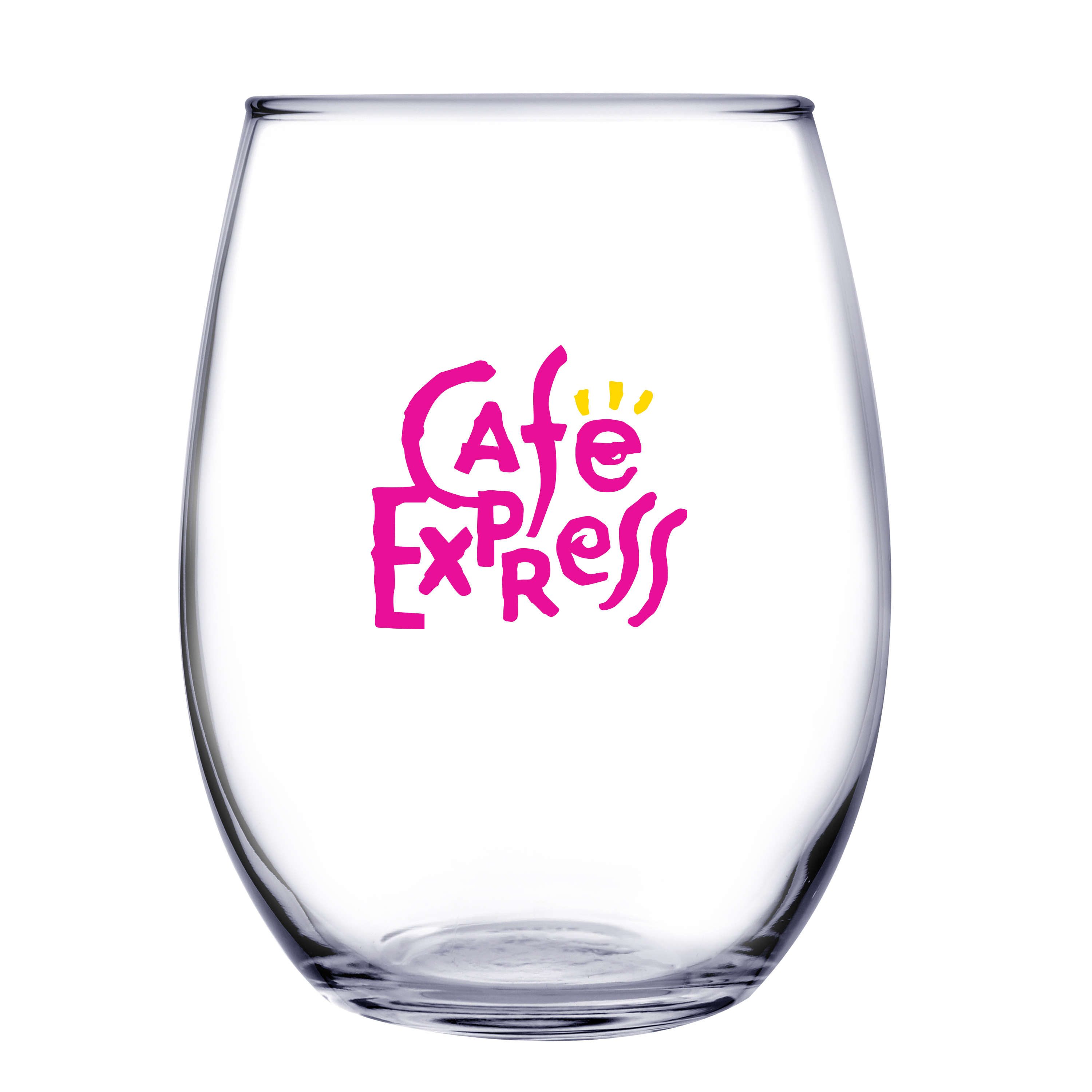 Picture of 21 oz Stemless White Wine Glass (Screen Printed)