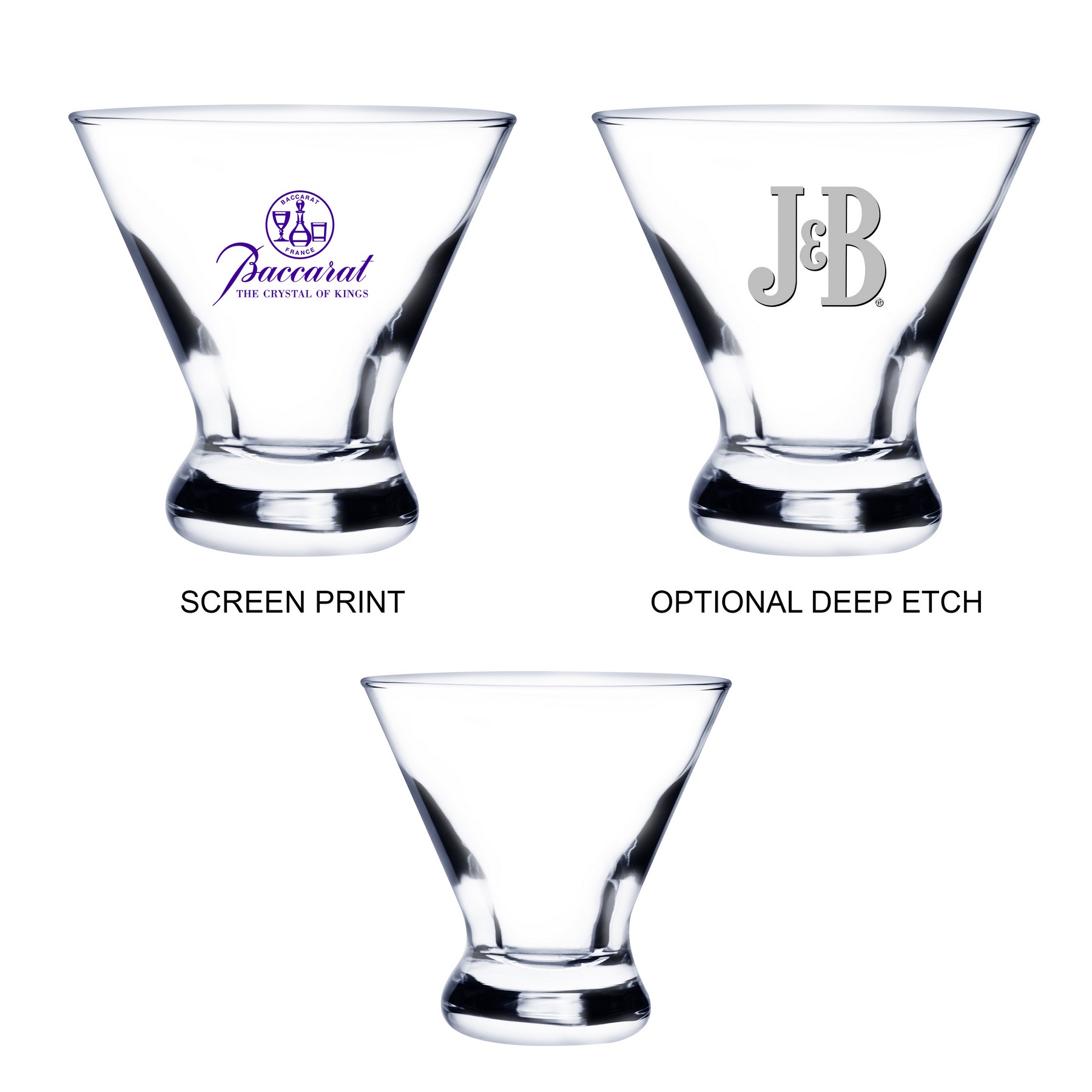 Picture of 8.25 oz Stemless Martini Glass (Screen Printed)