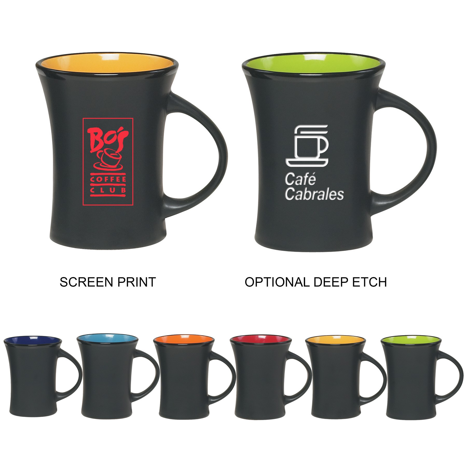Picture of 11 oz Hourglass Mug (Screen Printed)