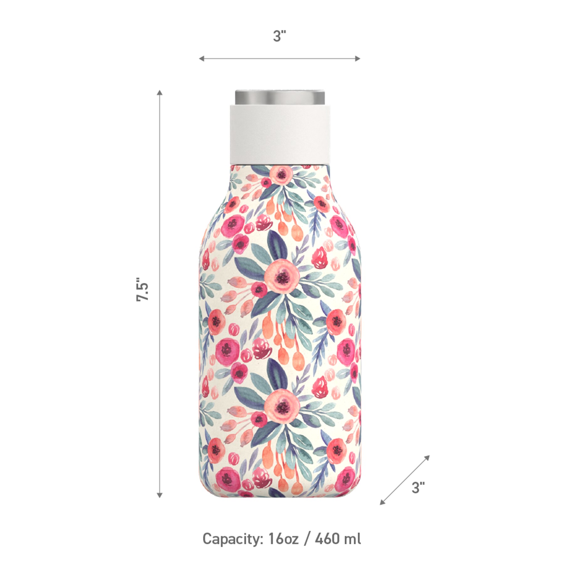 Picture of 16 oz Asobu Urban Vacuum Insulated Pattern Designed Bottle
