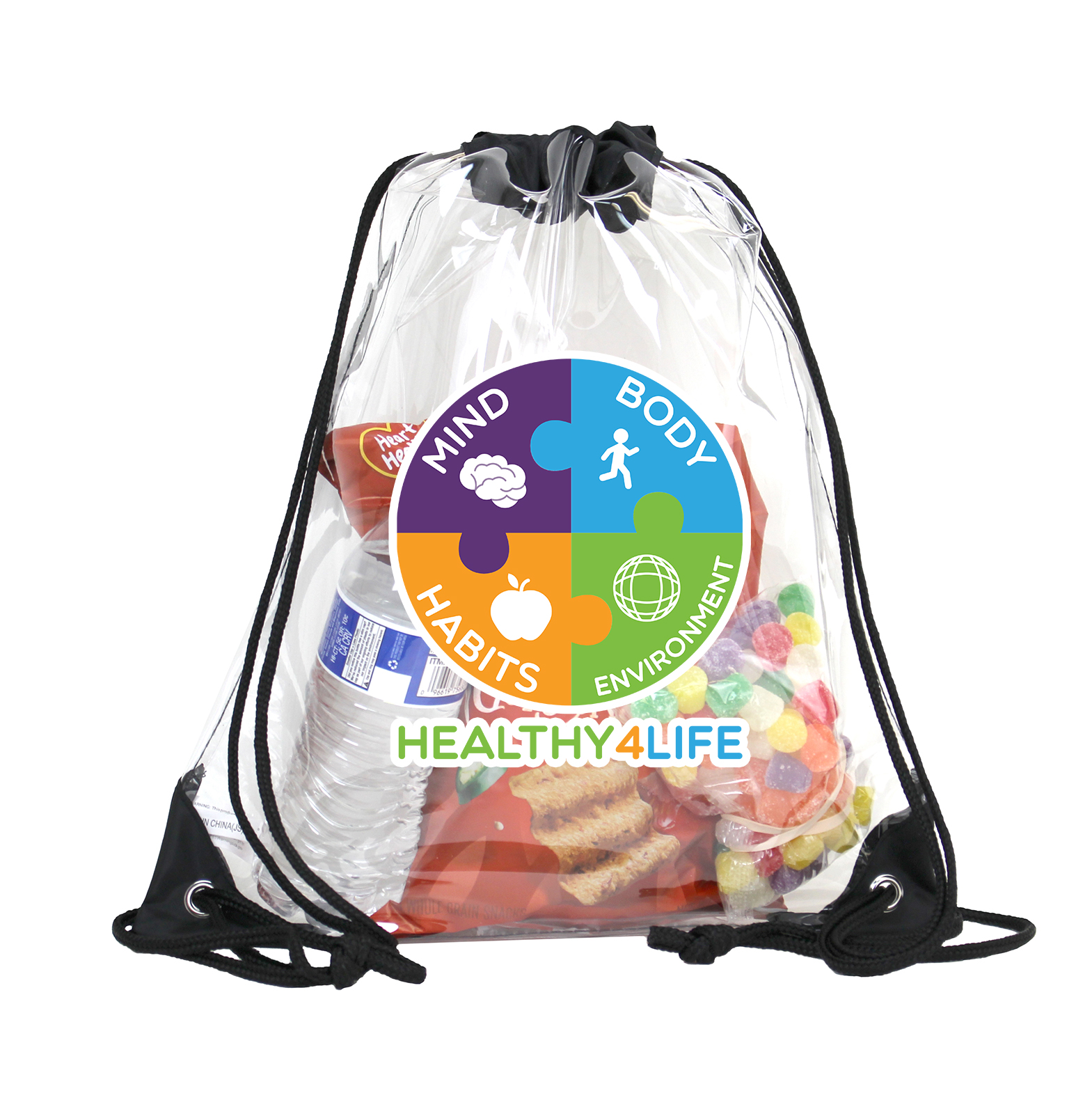 Picture of Clear Drawstring Backpack