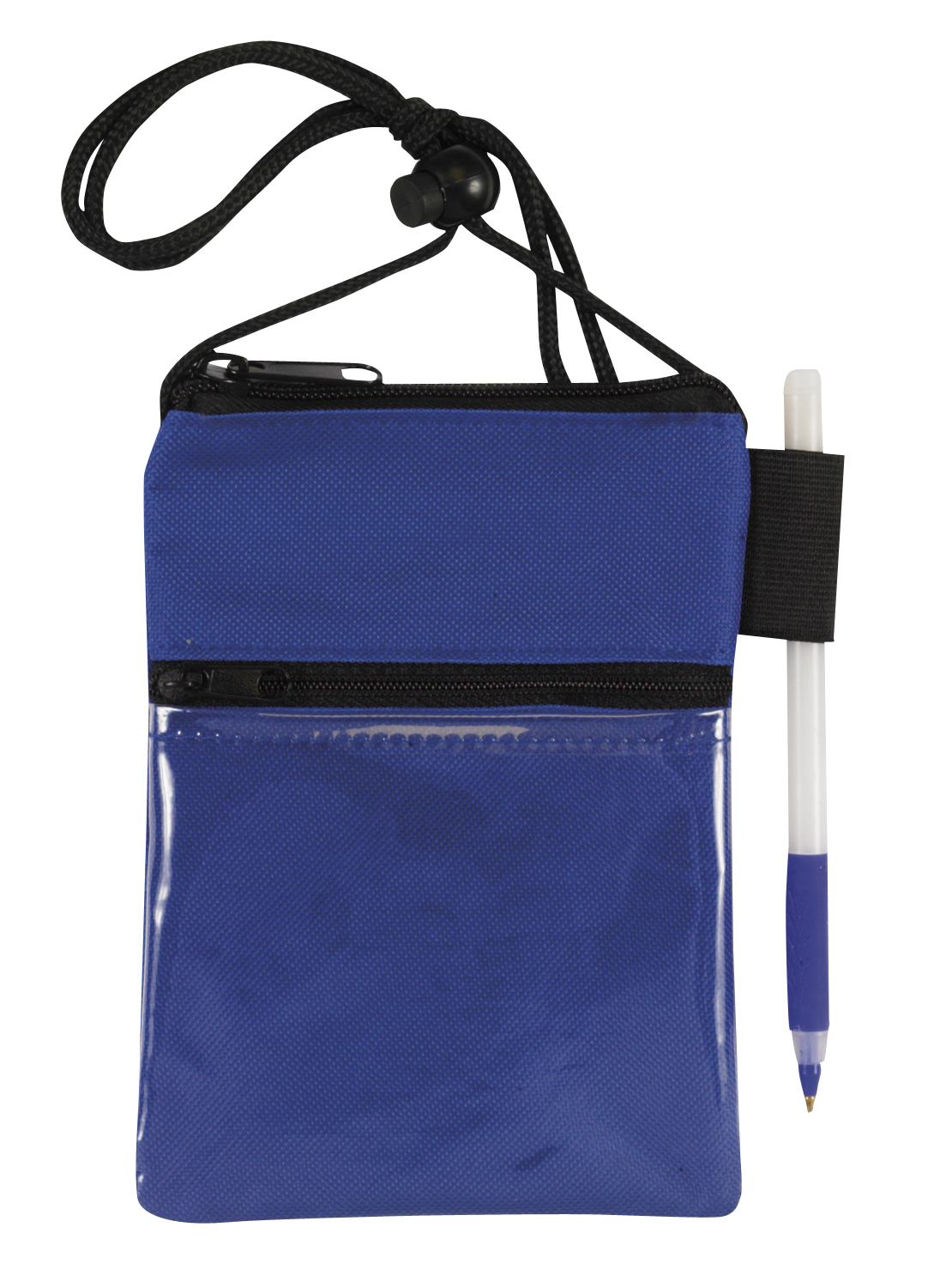 Picture of Dual Zipper Pocket Badge Holder/Passport Pouch