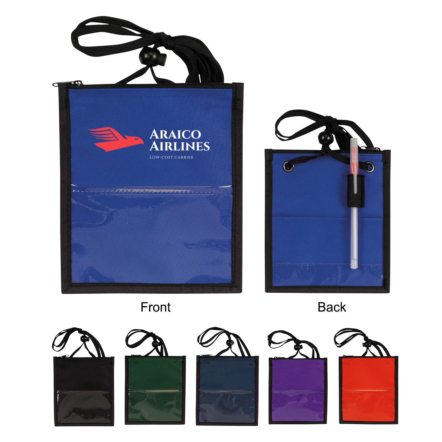 Picture of Simple Badge Holder/Passport Pouch