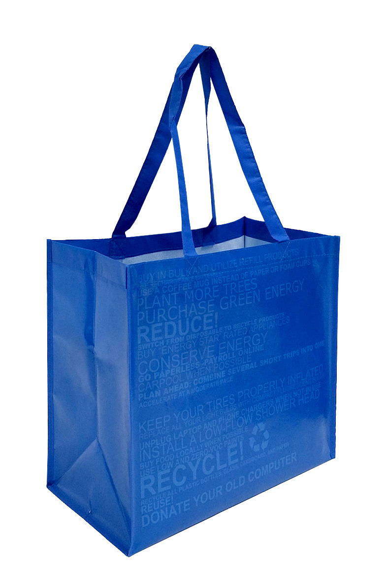 Picture of Laminated Tote High Gloss Finish w/ Pre Printed Tone on Tone -CUSTOM ONLY 1000PC MIN