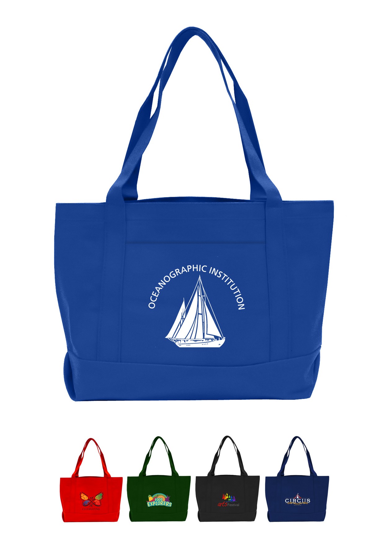 Picture of Solid Color Boat Tote
