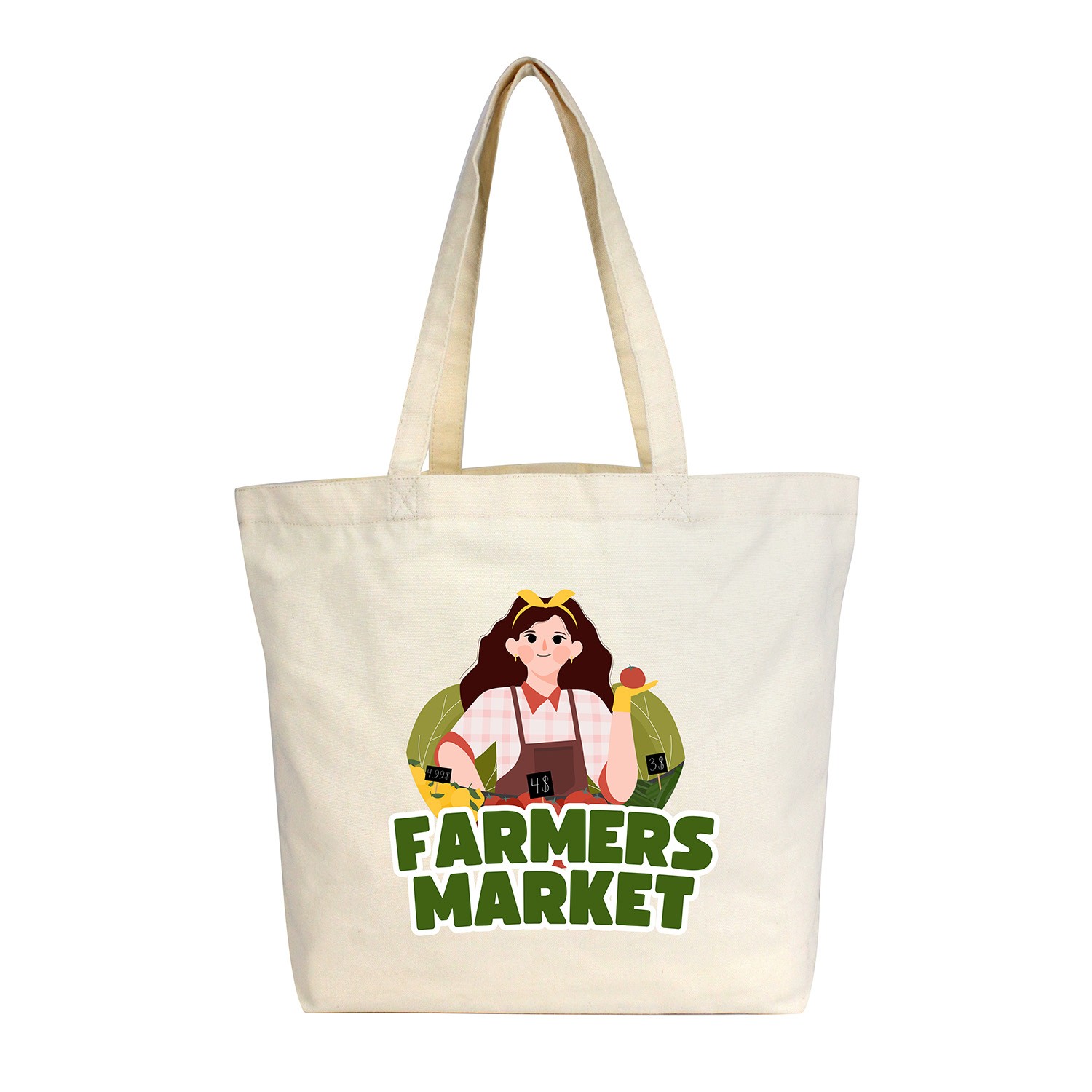 Picture of Cotton Canvas Tote With Hook/Loop Closure