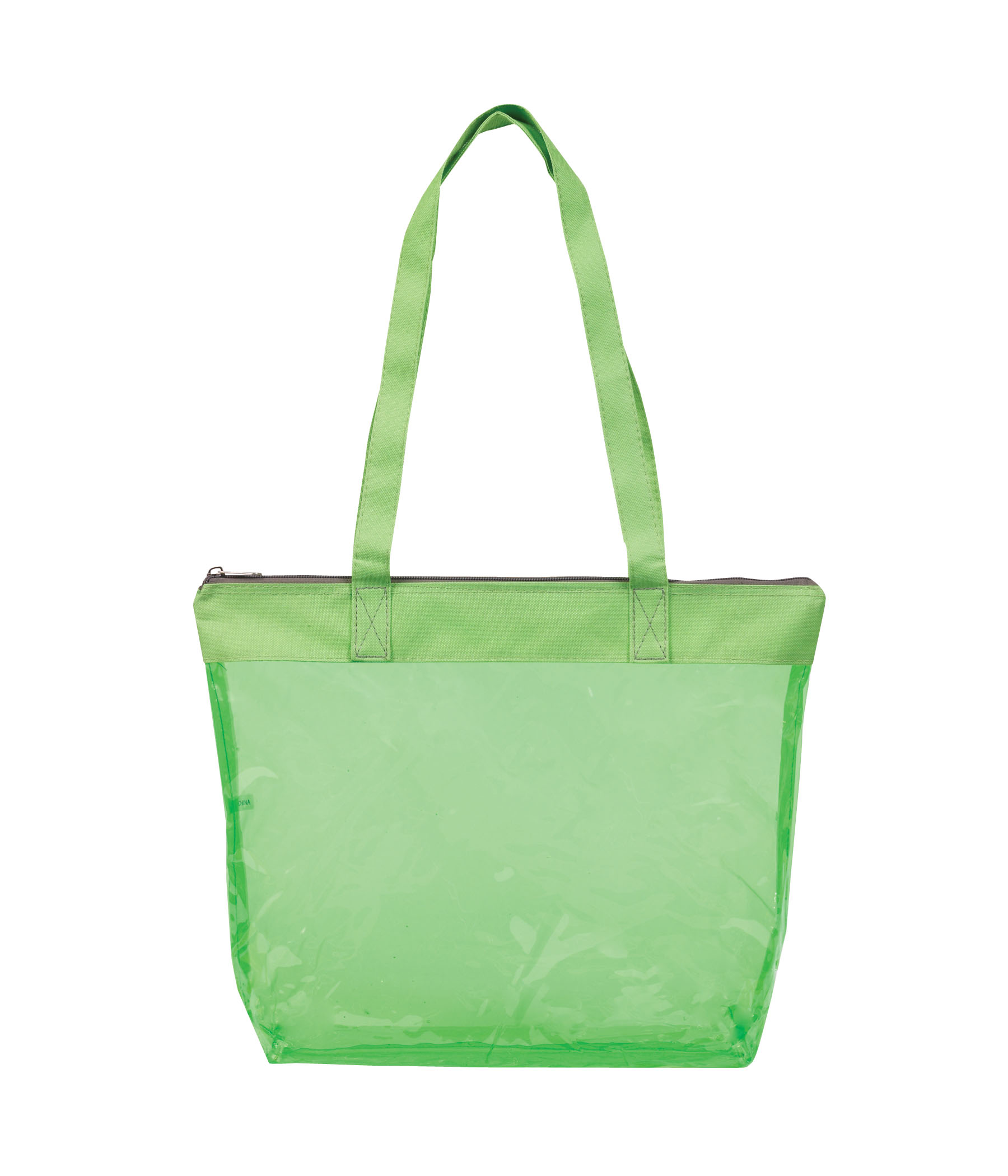 Picture of Tinted Jelly Zipper Tote Bag CUSTOM ONLY 1000PC MIN