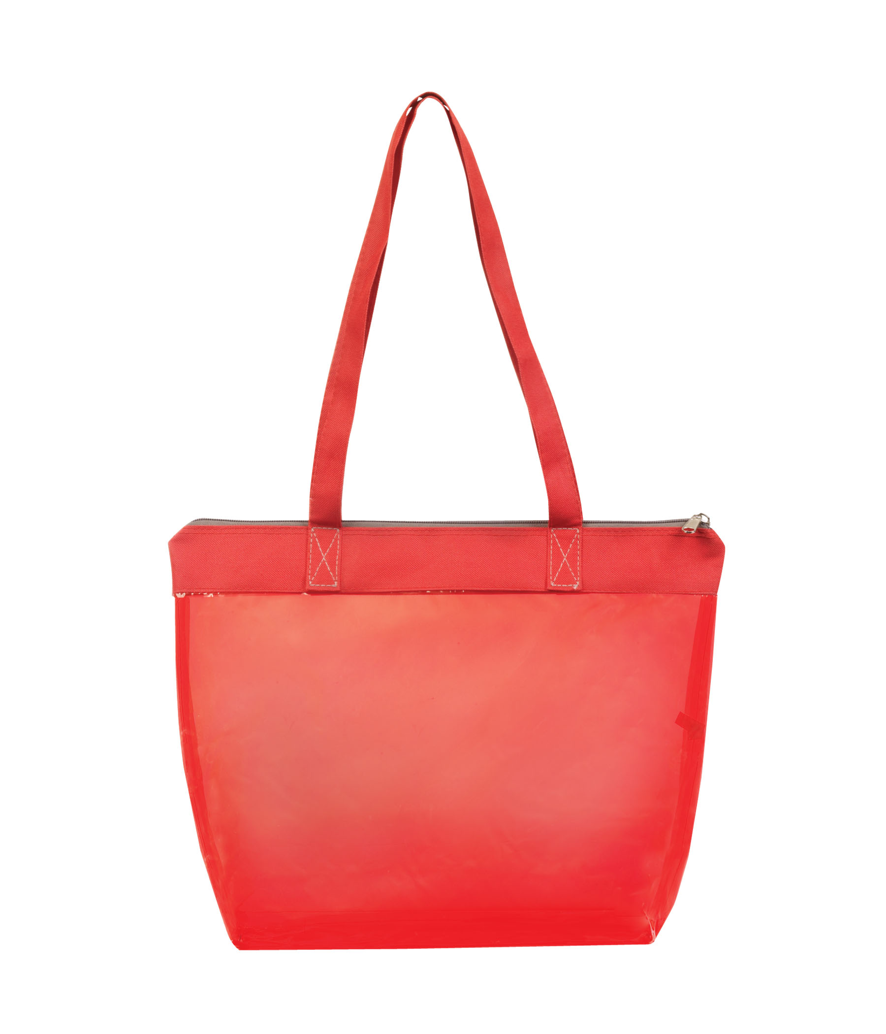 Picture of Tinted Jelly Zipper Tote Bag CUSTOM ONLY 1000PC MIN