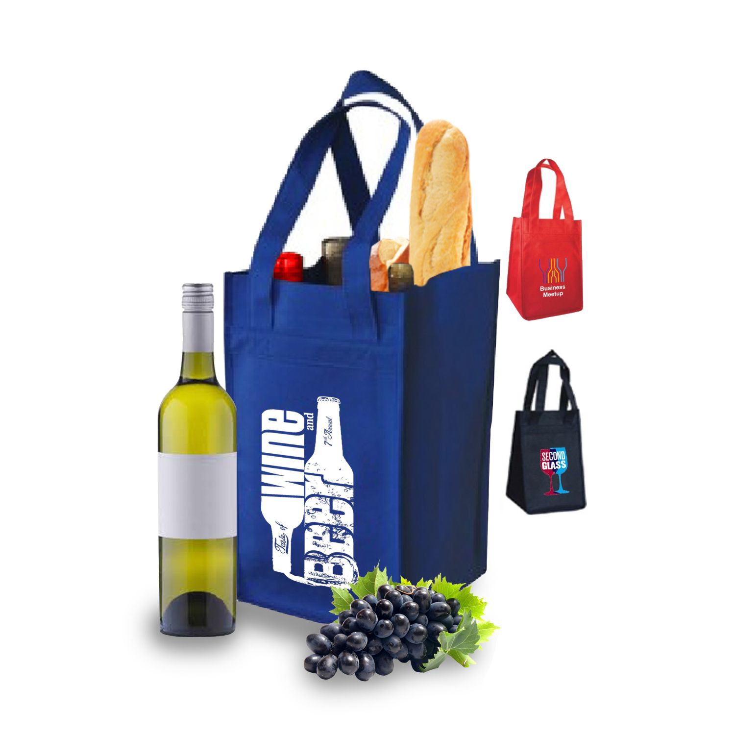 Picture of 1 To 4 Bottle Wine Tote Bag