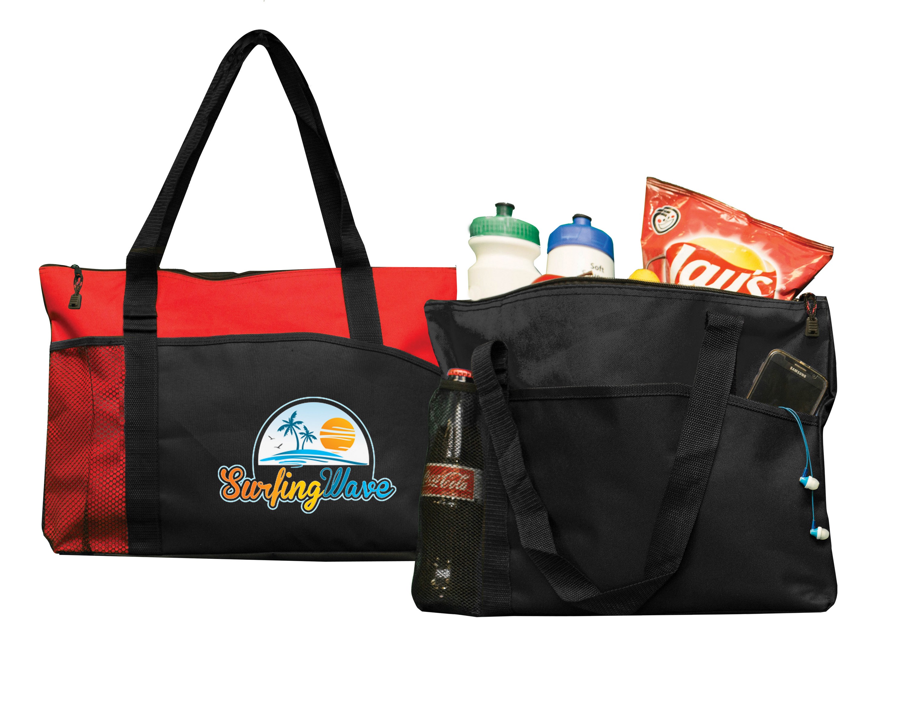 Picture of Tote Bag w/Mesh & Side Pocket
