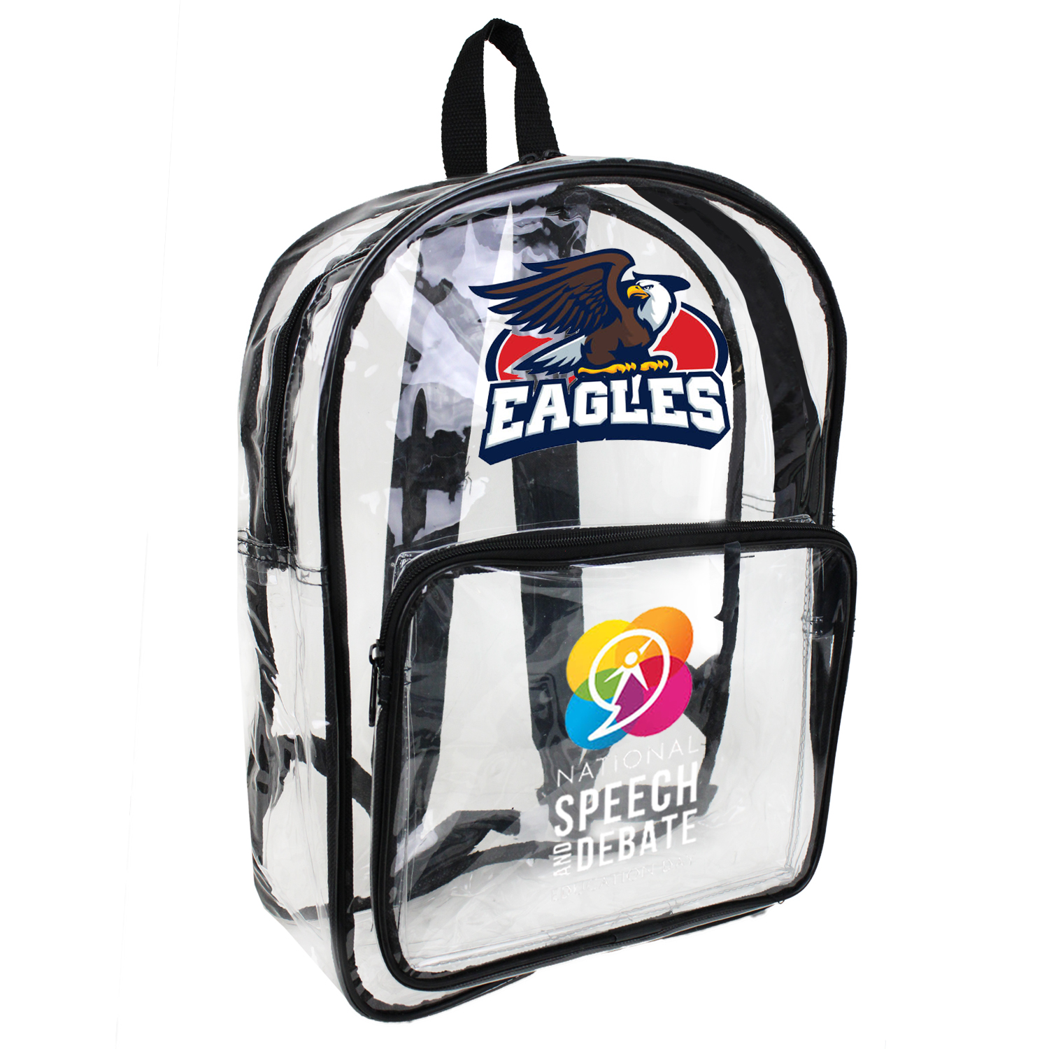 Picture of 16" Large Heavy Duty Clear Security Backpack