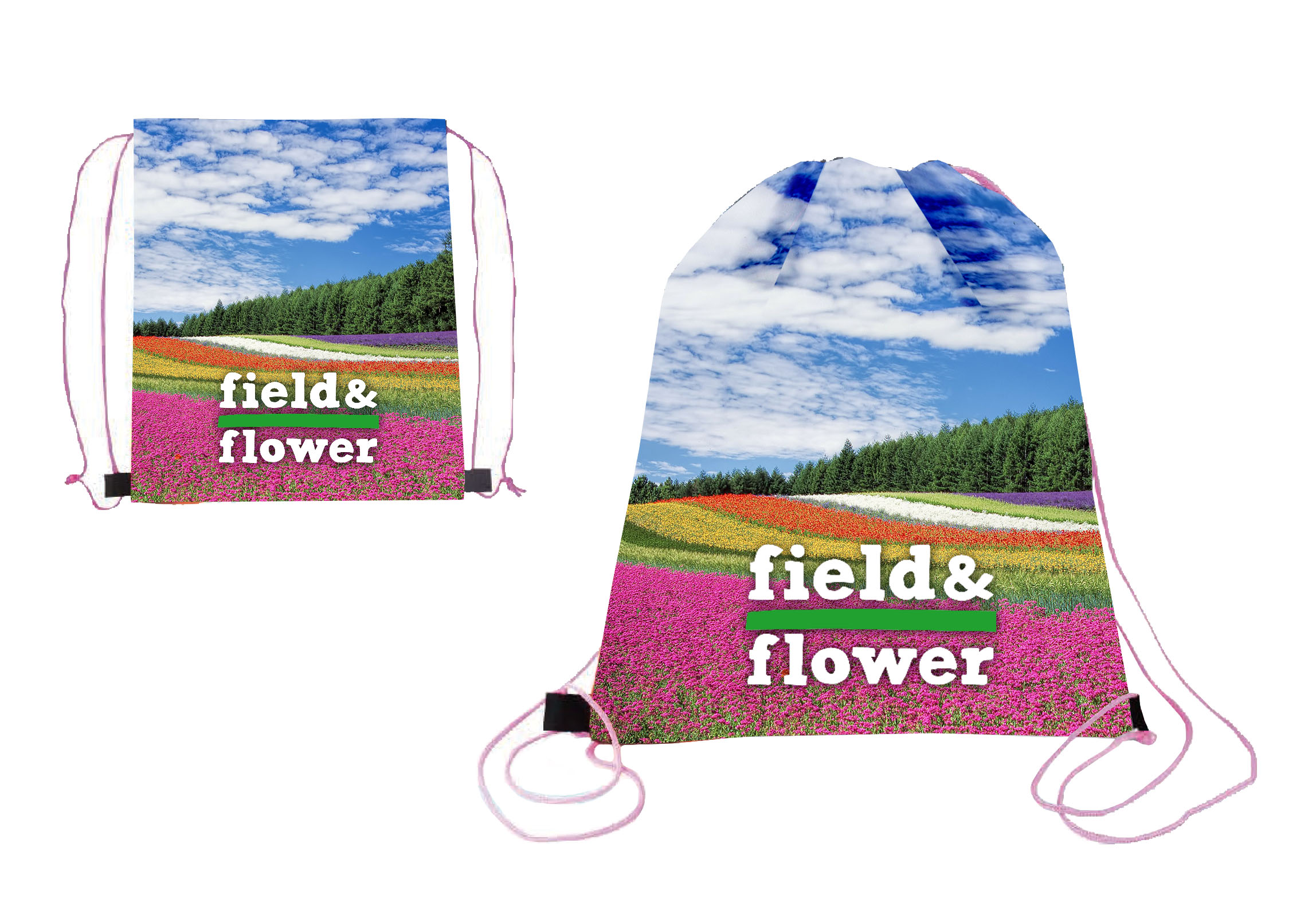 Picture of Color Cord Drawstring Backpack (by AIR to CA)