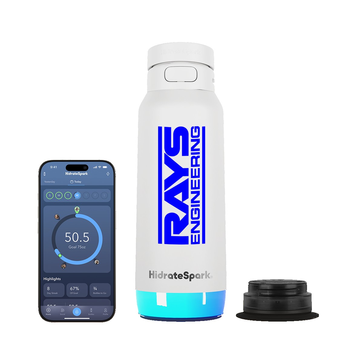 Picture of HidrateSpark® 32 oz. PRO 2 Bottle with Chug Lid