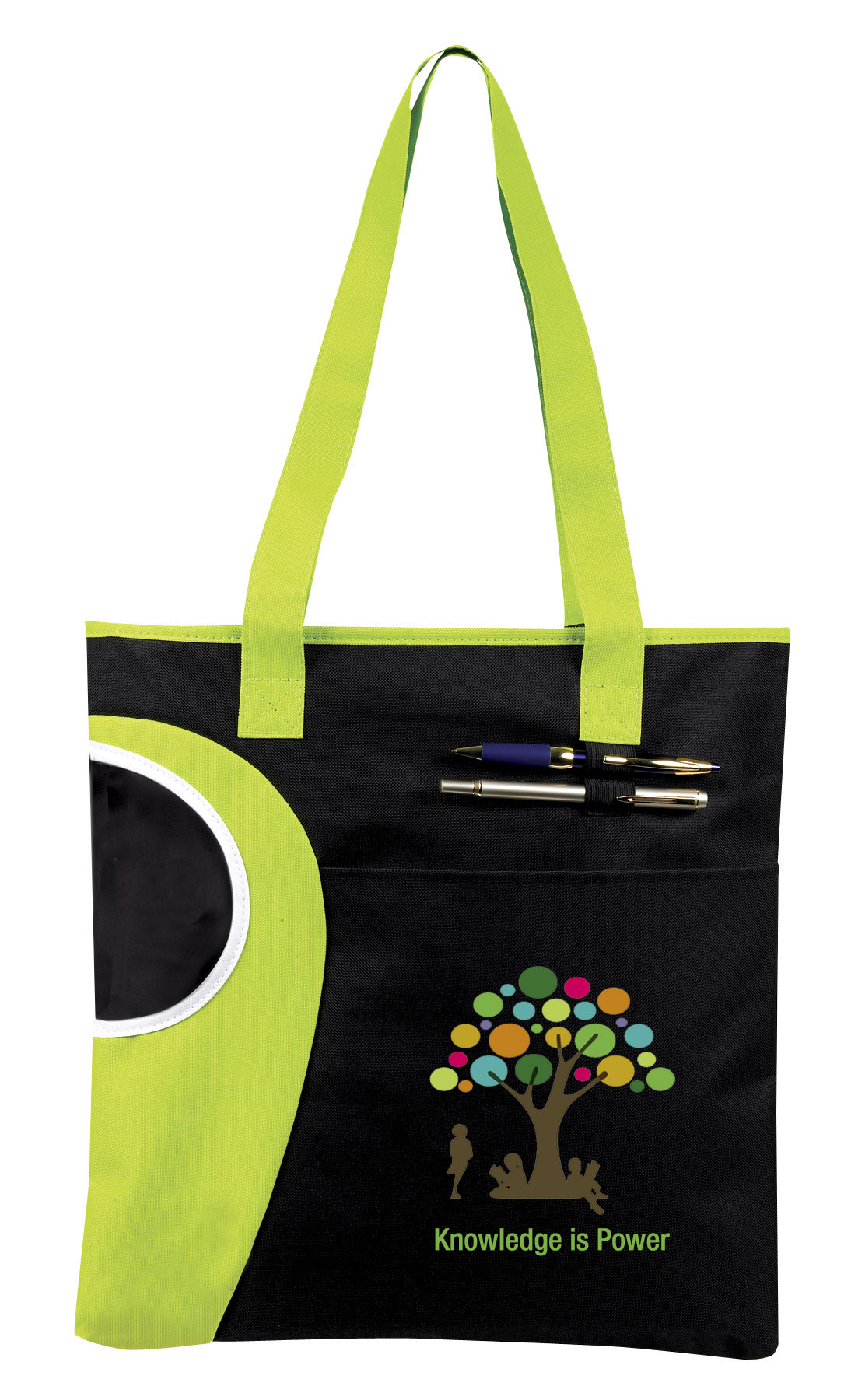 Picture of Zipper Top Bottle Tote Bag ( CUSTOM ONLY 1000 PC MIN)