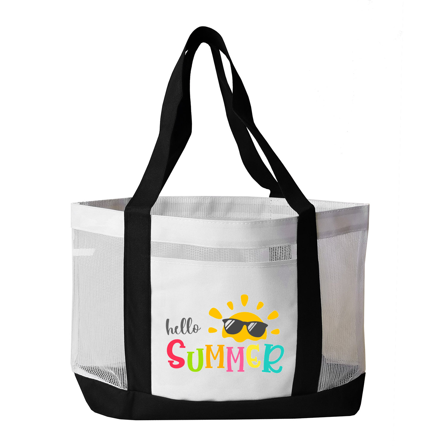 Picture of Color Trim Mesh Open Tote