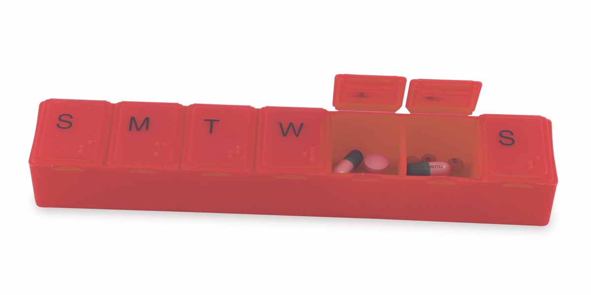 Picture of 8" Super-7 All-Week Pill Box