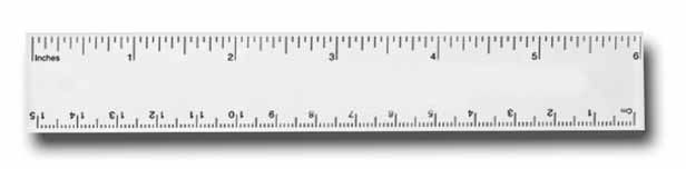 Picture of 6" Ideal Pocket Ruler