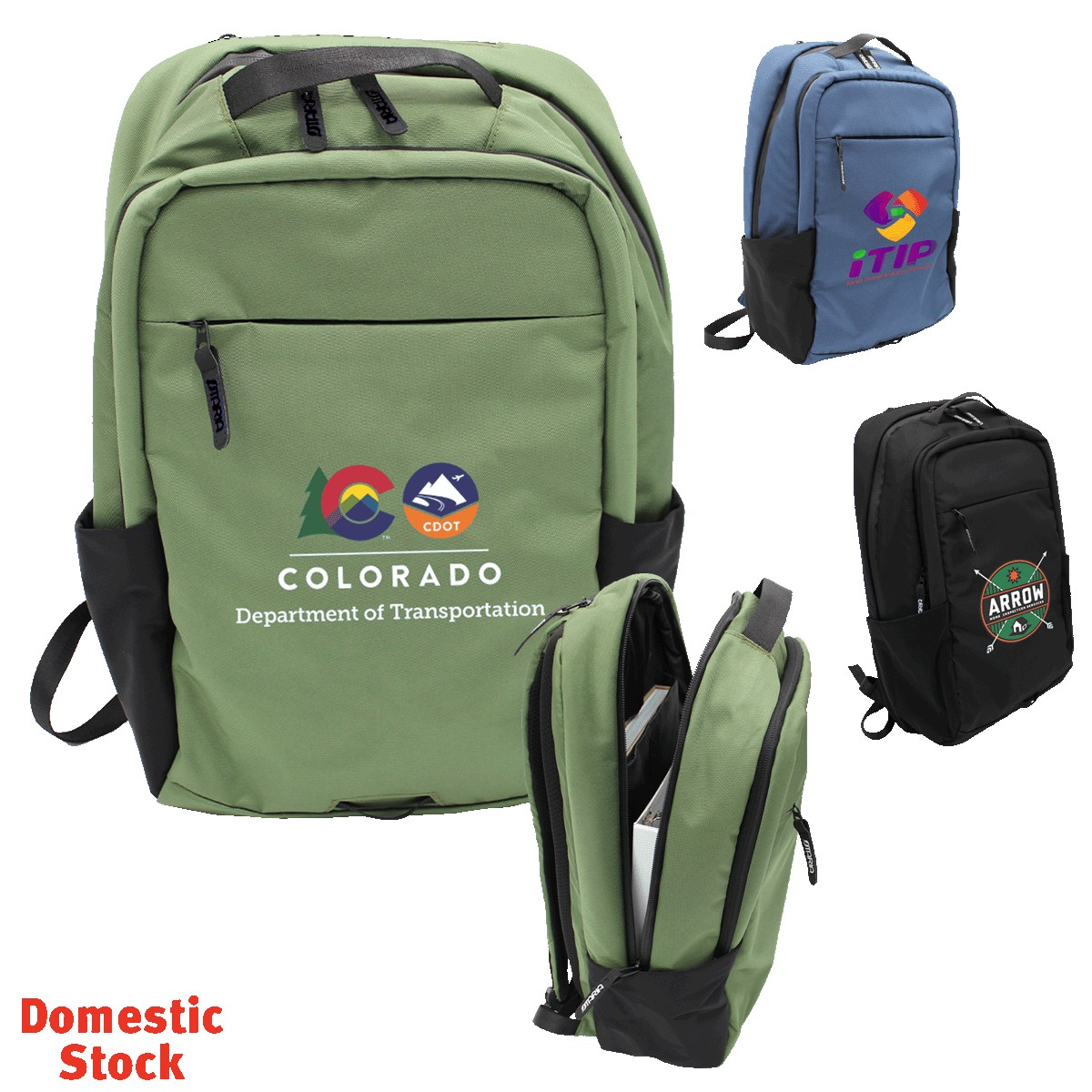 Picture of Otaria™ Commuter Laptop Backpack, Full Color Digital