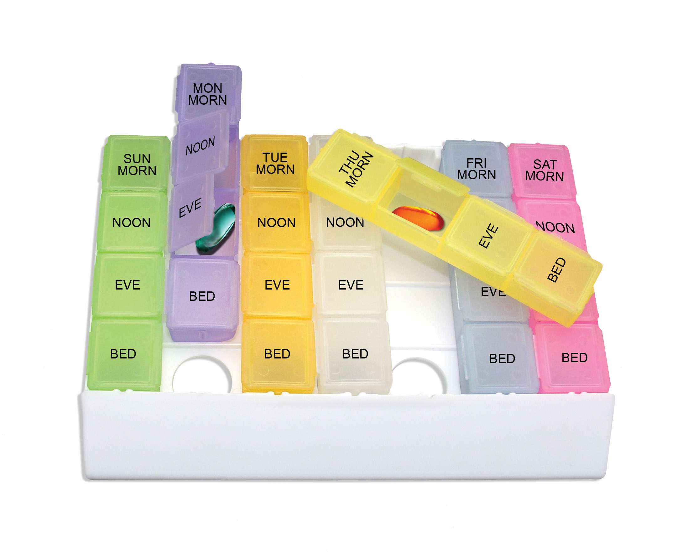 Picture of Rainbow 24/7 Medicine Tray
