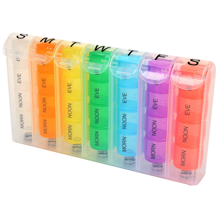 Picture of Rainbow Pop-Up Weekly Pill Box