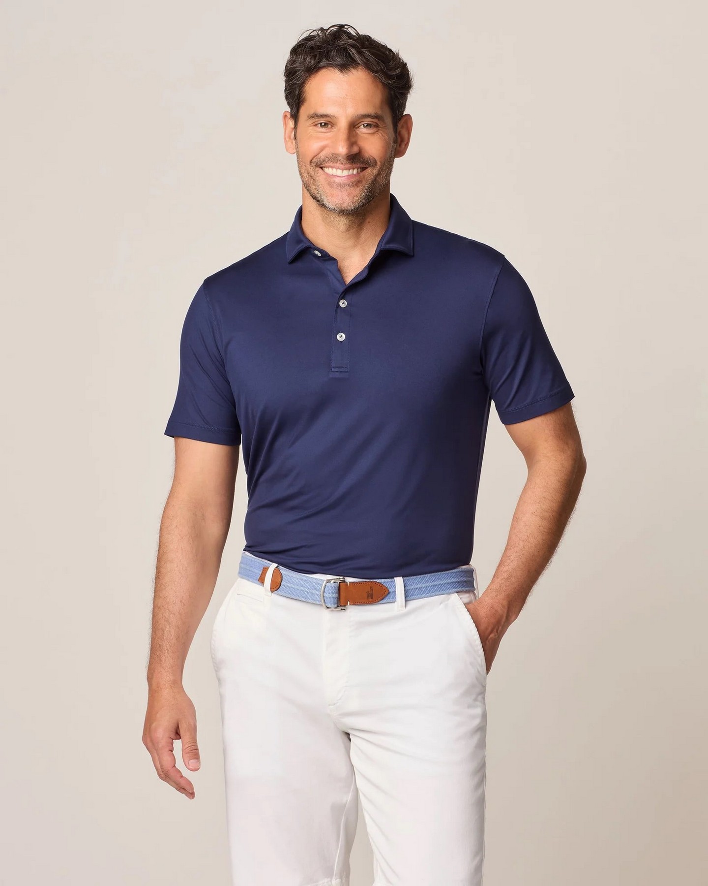 Picture of Johnnie-O Men's Prep-Formance Birdie Solid Jersey Polo