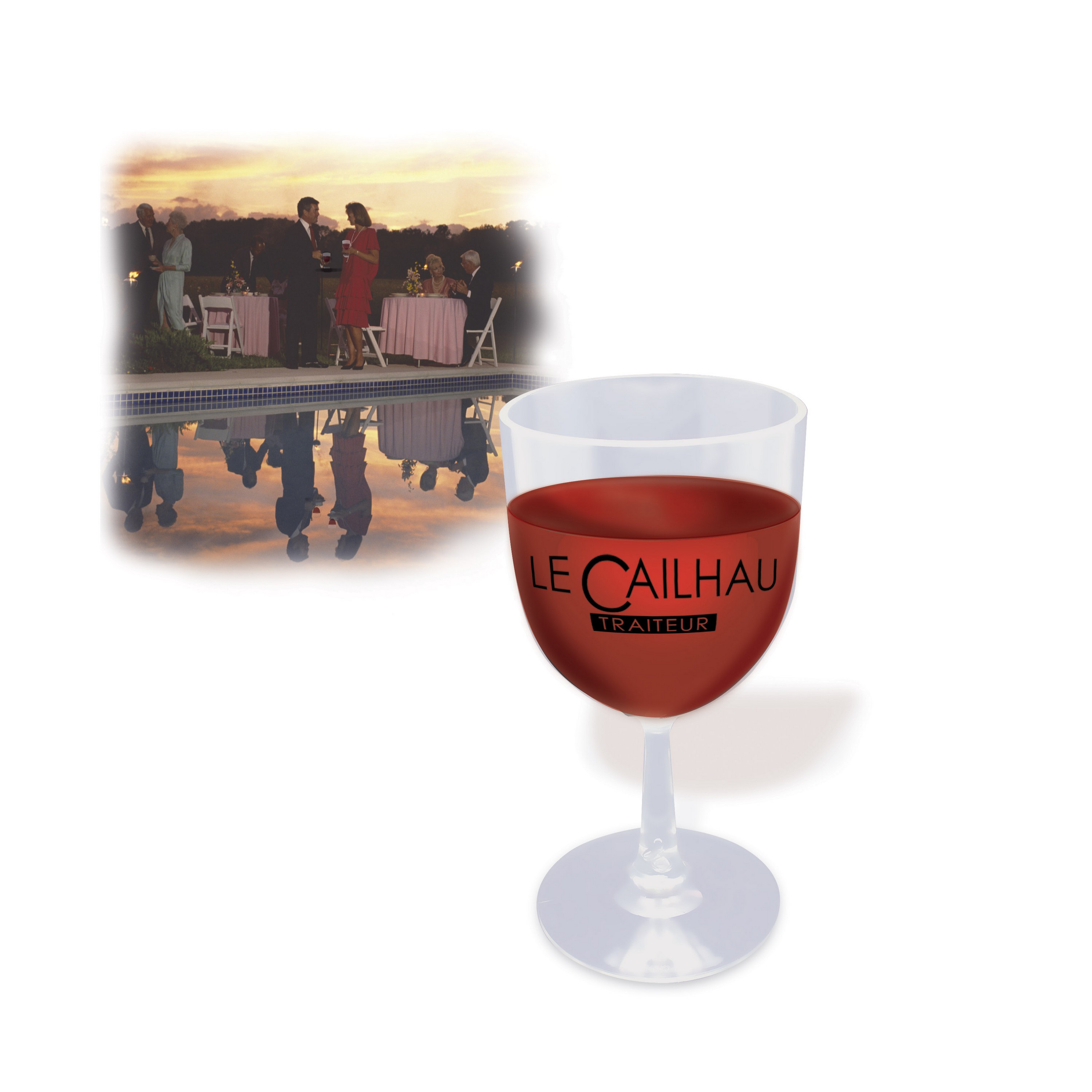 Picture of Here's-To-You Plastic Wine Glass