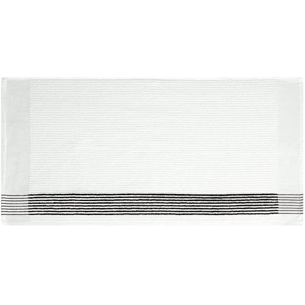 Picture of White Caddy Towel w/Black Stripes