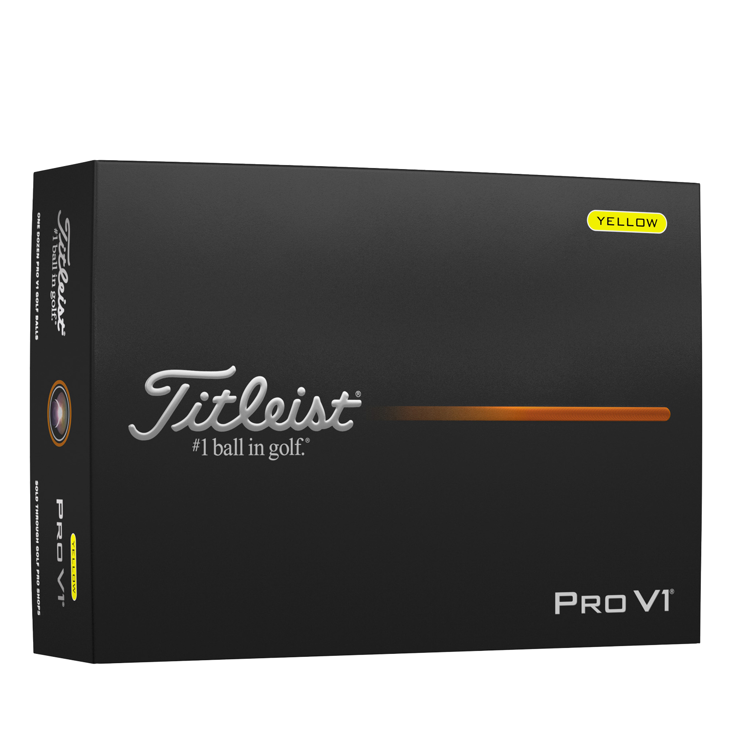Picture of Titleist Pro V1 Yellow Golf Balls
