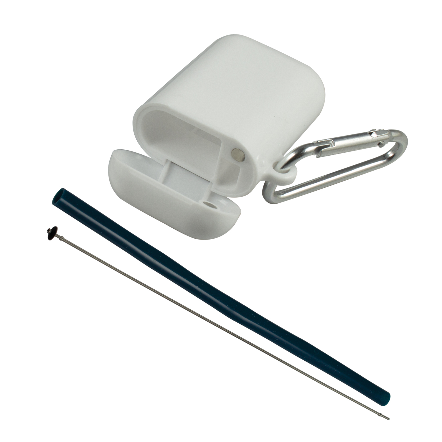 Picture of Traveler's Silicone Straw w/Carabiner Case