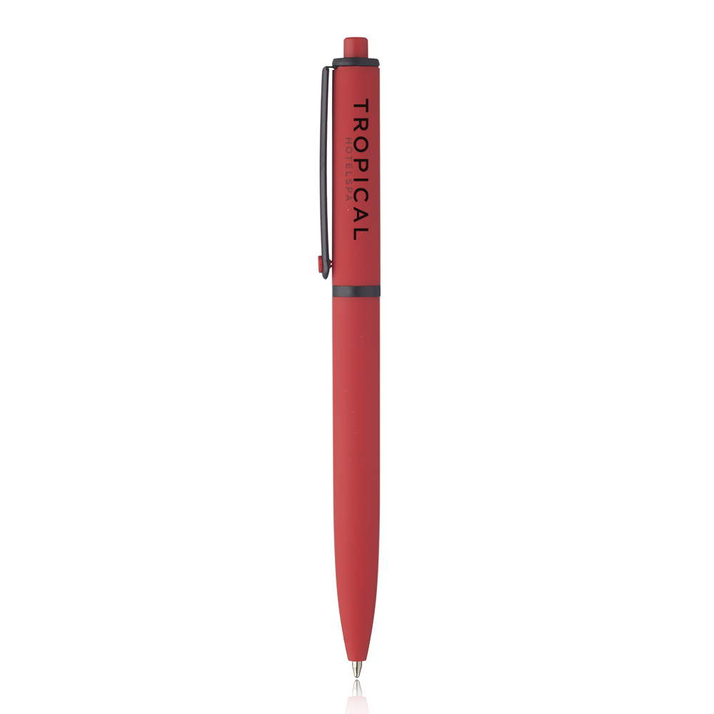 Picture of Solid Rubber Coated Plastic Ballpoint Pens