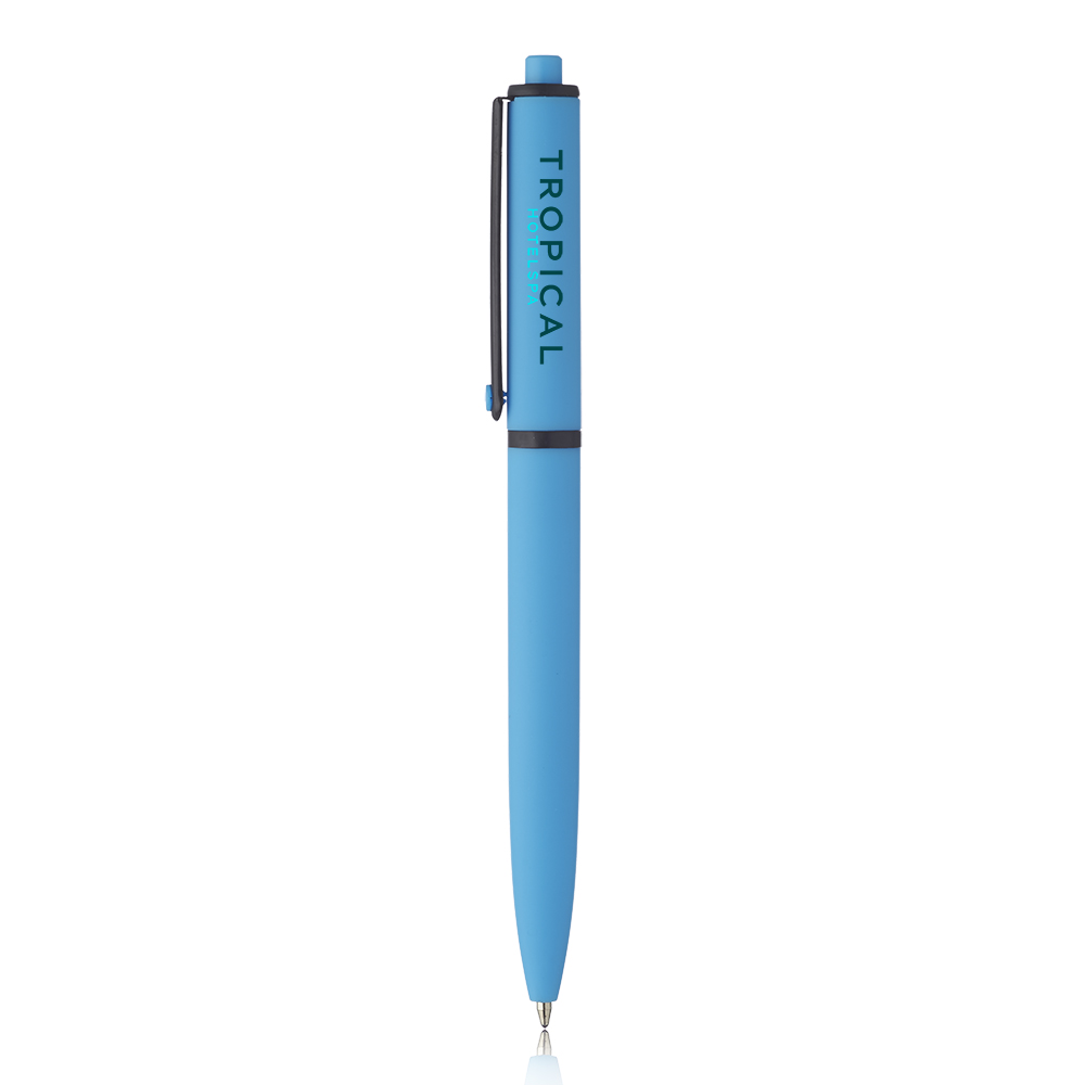 Picture of Solid Rubber Coated Plastic Ballpoint Pens