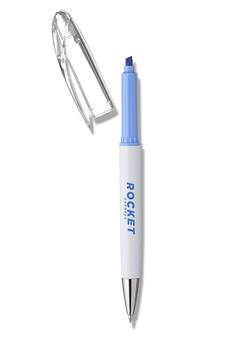 Picture of Appleton Click Action Ball Point Pen with Highlighter