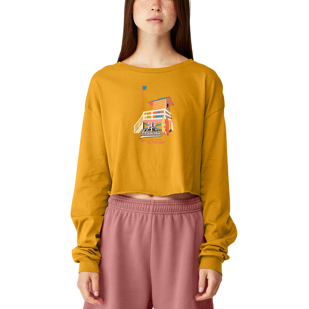 Picture of Bella Canvas Ladies' Cropped Long Sleeve Shirt