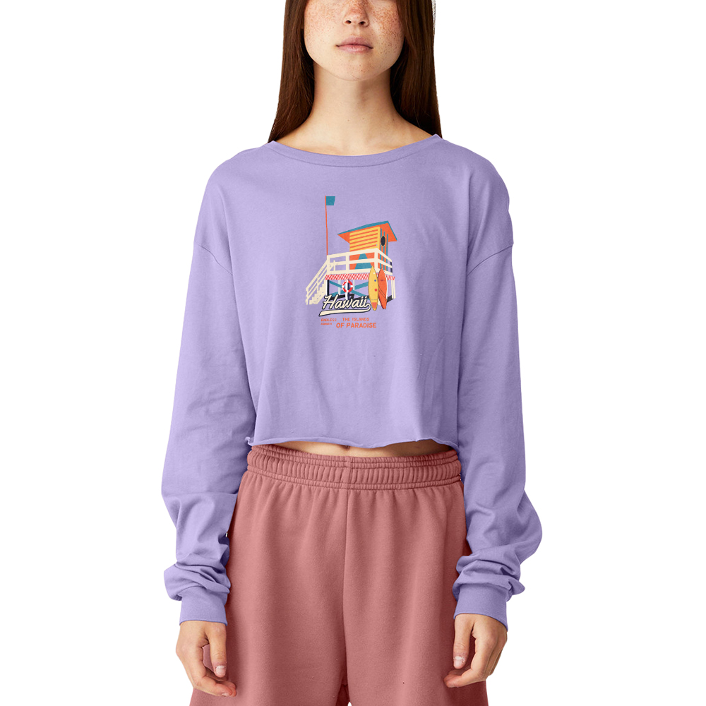 Picture of Bella Canvas Ladies' Cropped Long Sleeve Shirt