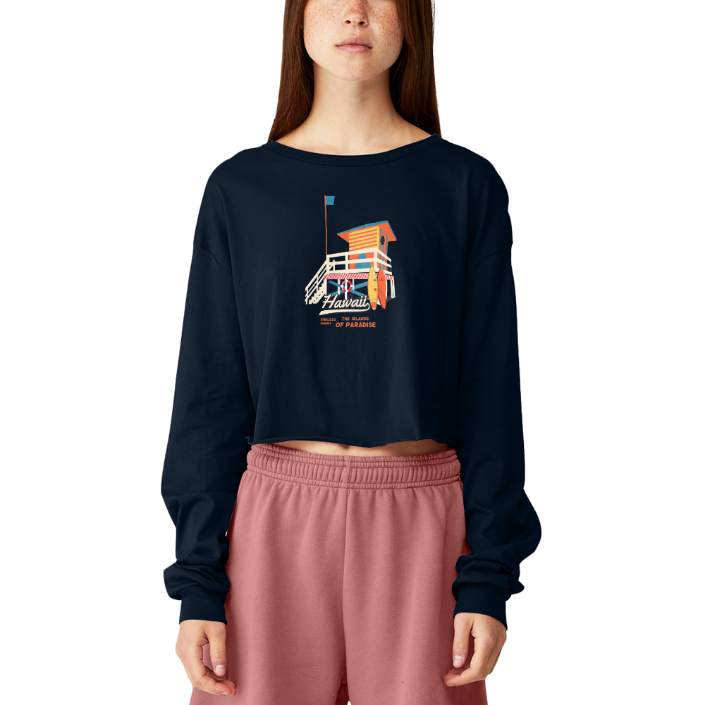 Picture of Bella Canvas Ladies' Cropped Long Sleeve Shirt