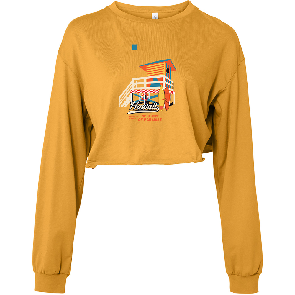 Picture of Bella Canvas Ladies' Cropped Long Sleeve Shirt