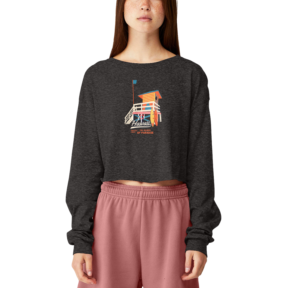 Picture of Bella Canvas Ladies' Cropped Long Sleeve Shirt