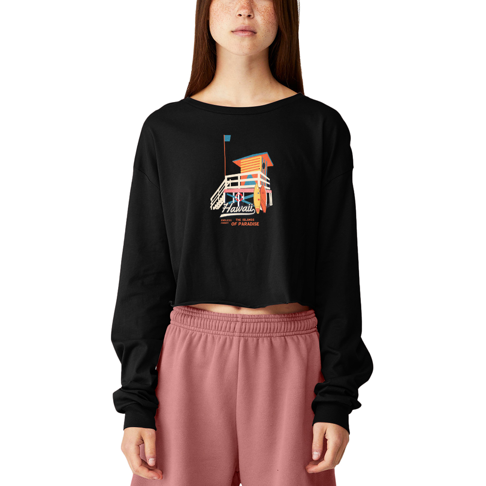 Picture of Bella Canvas Ladies' Cropped Long Sleeve Shirt