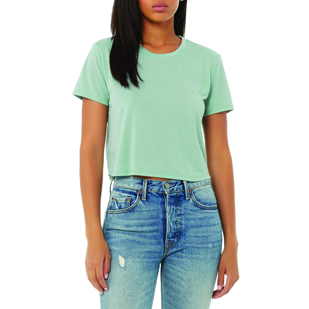Picture of Bella Canvas Ladies Flowy Cropped T-Shirt
