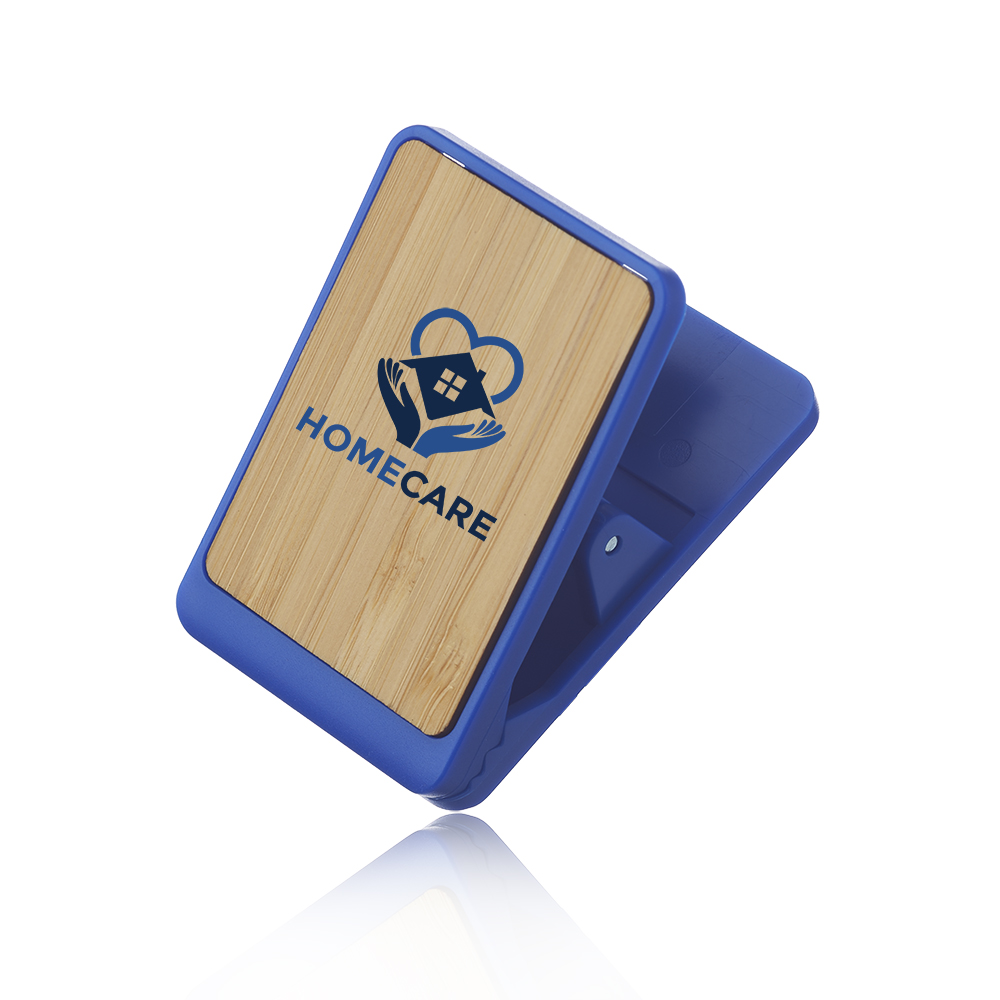 Picture of Magnetic Bamboo Desk Clip with Pen Holder