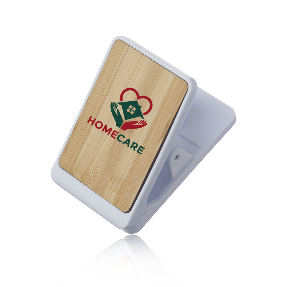 Picture of Magnetic Bamboo Desk Clip with Pen Holder
