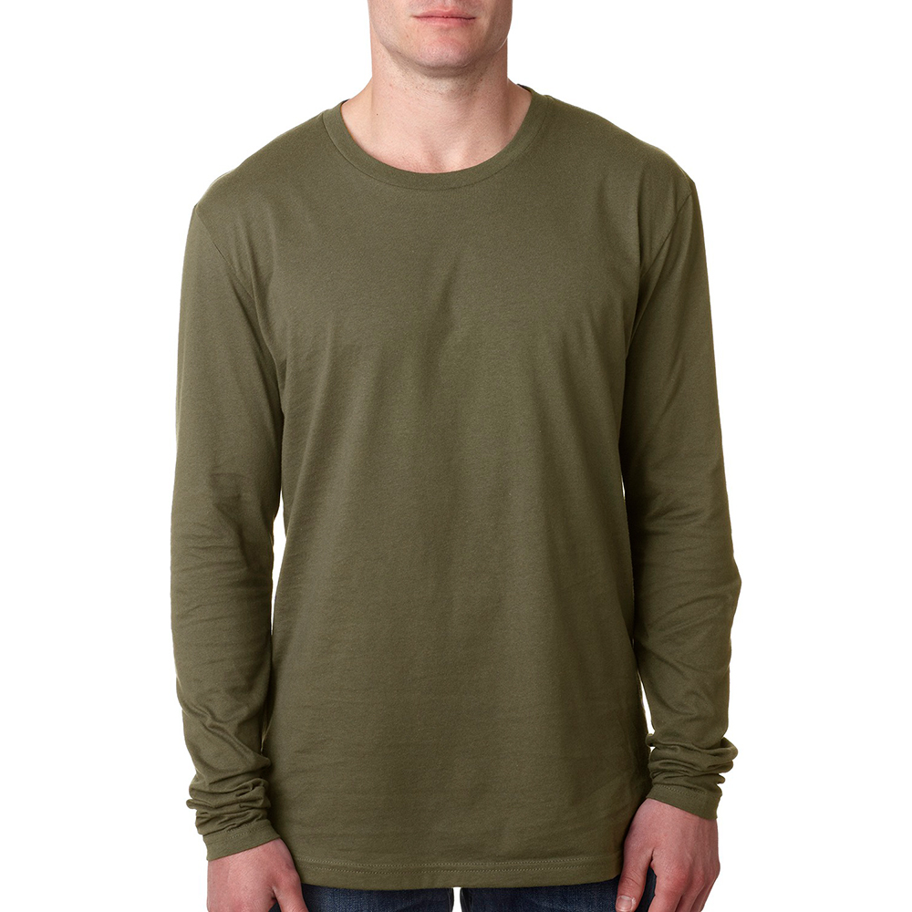 Picture of Next Level Mens Long Sleeve Crewneck Tees