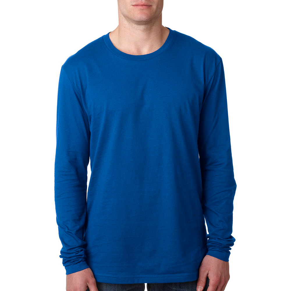 Picture of Next Level Mens Long Sleeve Crewneck Tees