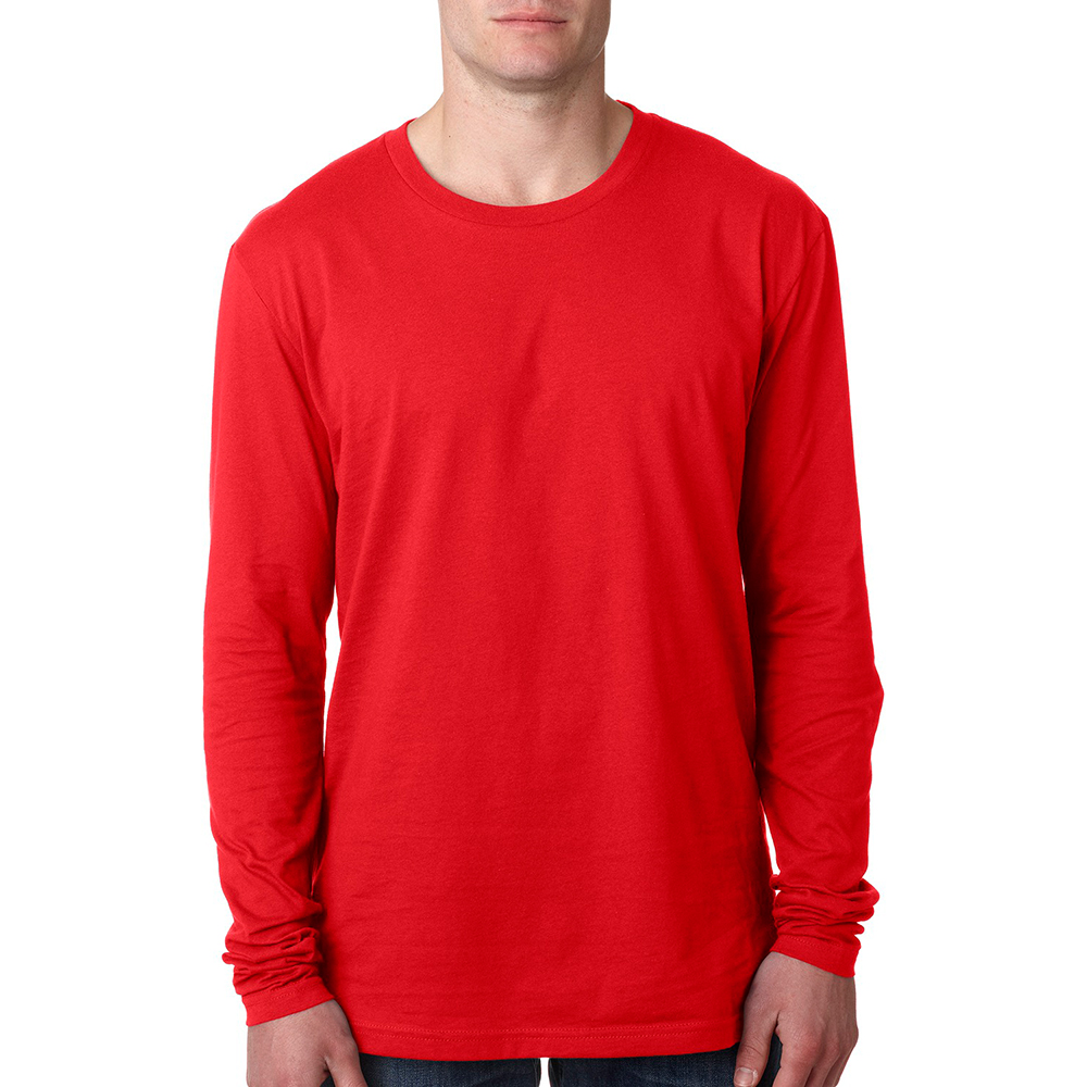 Picture of Next Level Mens Long Sleeve Crewneck Tees