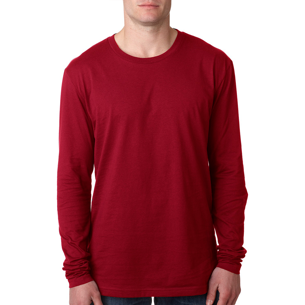 Picture of Next Level Mens Long Sleeve Crewneck Tees