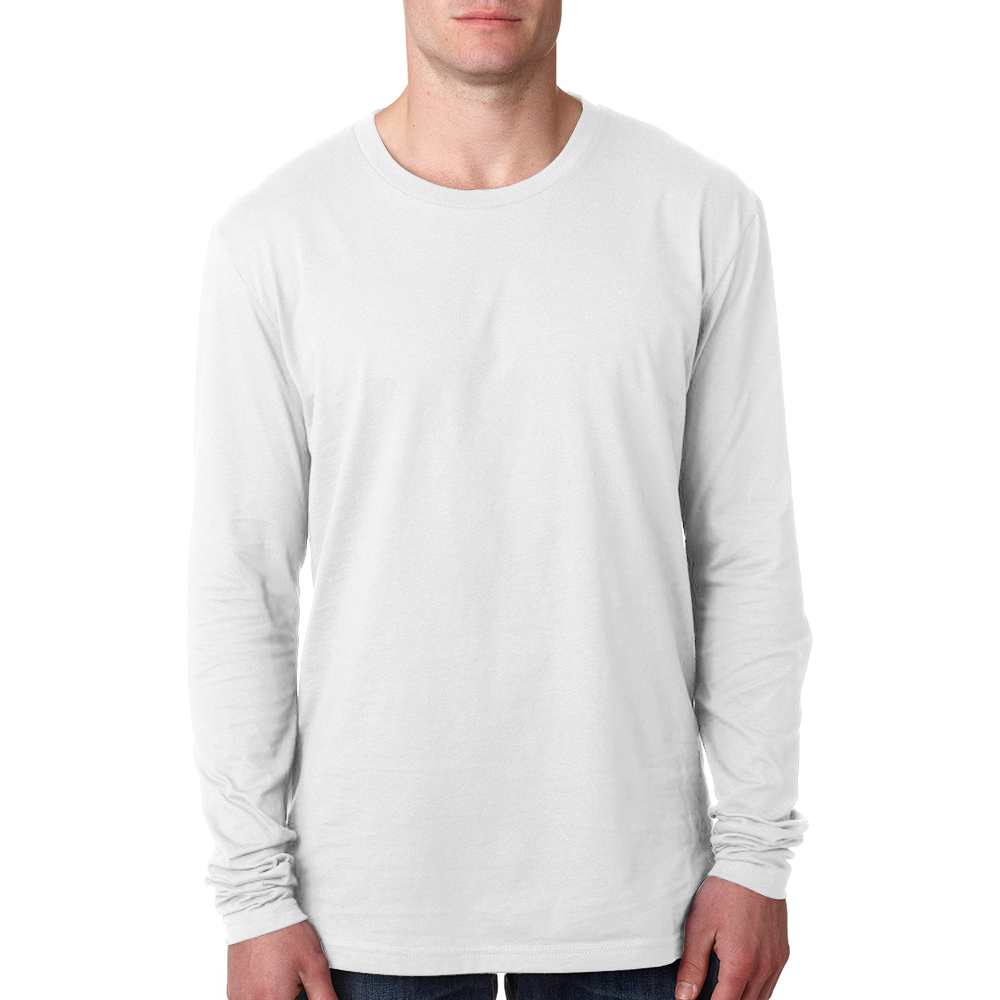 Picture of Next Level Mens Long Sleeve Crewneck Tees